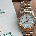 Rolex Datejust 31 68273 (1993) - White dial 31 mm Gold/Steel case (1/8)