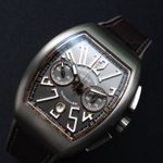 Franck Muller Vanguard V 45 SC DT BR (NR) TT DGR BLK (Unknown (random serial)) - Black dial Titanium case (2/7)