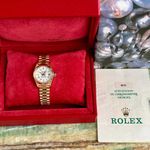 Rolex Lady-Datejust 69178 (1987) - Wit wijzerplaat 26mm Geelgoud (4/8)