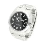 Rolex Explorer 124270 (2024) - Zwart wijzerplaat 36mm Staal (3/5)