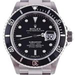Rolex Submariner Date 16610 (Onbekend (willekeurig serienummer)) - Zwart wijzerplaat 40mm Staal (2/8)