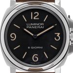 Panerai Luminor Base 8 Days PAM00914 (2026) - Zwart wijzerplaat 44mm Staal (1/8)