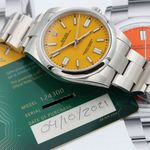 Rolex Oyster Perpetual 41 124300 (2021) - Yellow dial 41 mm Steel case (8/8)