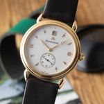 Maurice Lacroix Unknown 93489 (1995) - White dial 36 mm Gold/Steel case (3/8)