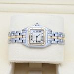Cartier Panthère 66921 (1995) - White dial 22 mm Gold/Steel case (5/8)