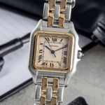 Cartier Panthère 83949 (1990) - Champagne wijzerplaat 27mm Goud/Staal (3/8)