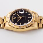 Rolex Day-Date 36 18078 (1981) - Zwart wijzerplaat 36mm Geelgoud (8/8)