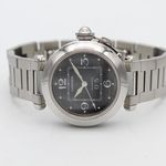 Cartier Pasha C W31053M7 (2003) - Black dial 35 mm Steel case (3/8)