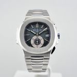 Patek Philippe Nautilus 5980/1A-001 (2009) - Blue dial 40 mm Steel case (1/3)