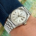 Rolex Day-Date 1803 (1975) - Silver dial 36 mm White Gold case (4/8)