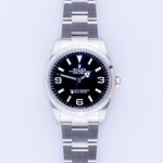 Rolex Explorer 124270 (2023) - Zwart wijzerplaat 36mm Staal (3/7)