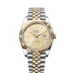 Rolex Datejust 41 126333 (2024) - Gold dial 41 mm Gold/Steel case (1/8)