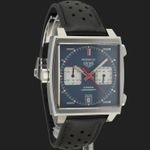 TAG Heuer Monaco Calibre 11 CAW211P.FC6356 (Onbekend (willekeurig serienummer)) - Blauw wijzerplaat 39mm Staal (4/8)