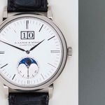 A. Lange & Söhne Saxonia 384.026 (2018) - Silver dial 40 mm White Gold case (5/8)
