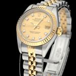 Rolex Lady-Datejust 69173G (1993) - Champagne dial 26 mm Gold/Steel case (7/8)