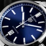 TAG Heuer Carrera Calibre 5 WBN2112.BA0639 (2025) - Blauw wijzerplaat 39mm Staal (3/7)