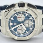 Audemars Piguet Royal Oak Offshore Chronograph 26420TI.OO.A027CA.01 (2023) - Blue dial 43 mm Titanium case (3/6)