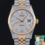 Rolex Datejust 36 16233 (1990) - 36mm Goud/Staal (1/8)