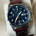 IWC Pilot Spitfire Chronograph IW387903 (2020) - Zwart wijzerplaat 41mm Staal (1/7)