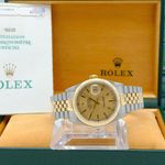 Rolex Datejust 36 16233 (2001) - Champagne wijzerplaat 36mm Goud/Staal (3/8)