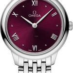 Omega De Ville 434.10.28.60.11.001 (2024) - Red dial 27 mm Steel case (1/8)