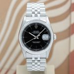 Rolex Datejust 36 16234 (1998) - Black dial 36 mm Steel case (5/8)