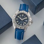 Breitling Colt Quartz A57035 (1995) - Zwart wijzerplaat 38mm Staal (1/8)
