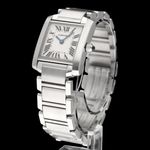 Cartier Tank Française 2384 (2006) - White dial 20 mm Steel case (5/8)