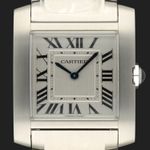 Cartier Tank Française WSTA0074 (2023) - Zilver wijzerplaat 32mm Staal (2/8)