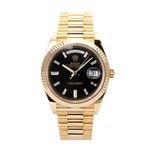 Rolex Day-Date 40 228238 (2019) - Black dial 40 mm Yellow Gold case (2/8)