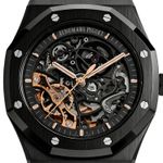Audemars Piguet Royal Oak Double Balance Wheel Openworked 15416CE.OO.1225CE.01 (2023) - Transparent dial 41 mm Ceramic case (2/2)