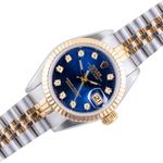 Rolex Lady-Datejust 69173 (1987) - Blue dial 26 mm Gold/Steel case (1/8)