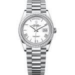 Rolex Day-Date 36 128396TBR (2025) - Wit wijzerplaat 36mm Platina (1/1)
