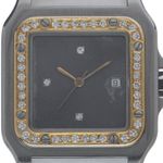 Cartier Santos 2961 (1987) - Wit wijzerplaat 29mm Goud/Staal (1/7)