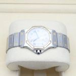 Cartier Santos 187902 (Onbekend (willekeurig serienummer)) - Wit wijzerplaat 30mm Goud/Staal (3/7)