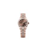 Rolex Lady-Datejust 279135RBR (2025) - Bruin wijzerplaat 28mm Roségoud (1/1)