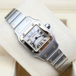 Cartier Santos Galbée 1567 (Unknown (random serial)) - White dial 24 mm Gold/Steel case (1/7)