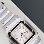 Cartier Santos Galbée 2319 (2001) - Zilver wijzerplaat 29mm Staal (4/8)
