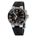 Oris Aquis 01 743 7709 7184-Set RS (2024) - Zwart wijzerplaat 46mm Titanium (3/3)