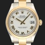 Rolex Datejust 31 278273 (2020) - White dial 31 mm Gold/Steel case (2/8)