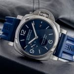 Panerai Luminor Marina PAM01313 (Unknown (random serial)) - Blue dial 44 mm Steel case (2/8)
