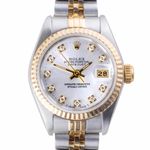 Rolex Lady-Datejust 69173 (1987) - Silver dial 26 mm Gold/Steel case (3/8)