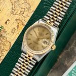 Rolex Datejust 36 16233 (1997) - Gold dial 36 mm Gold/Steel case (6/8)