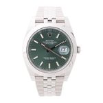 Rolex Datejust 41 126300 (2024) - Groen wijzerplaat 41mm Staal (1/4)