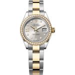 Rolex Lady-Datejust 279383RBR (2025) - Zilver wijzerplaat 28mm Goud/Staal (1/1)