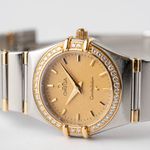 Omega Constellation Quartz 895.1201 (1995) - Champagne dial 25 mm Gold/Steel case (3/8)