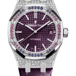 Audemars Piguet Royal Oak Lady 15452BC.ZY.D600CR.01 (2025) - Paars wijzerplaat 37mm Witgoud (1/1)