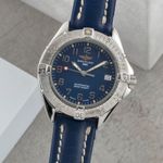 Breitling Colt Automatic A17035 (1995) - Blue dial 38 mm Steel case (3/8)