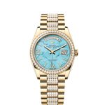 Rolex Day-Date 36 128348RBR (2024) - Blue dial 36 mm Yellow Gold case (1/1)