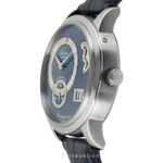 Glashütte Original PanoMaticDate 1-90-02-05-02-04 (Onbekend (willekeurig serienummer)) - Blauw wijzerplaat 39mm Staal (6/8)